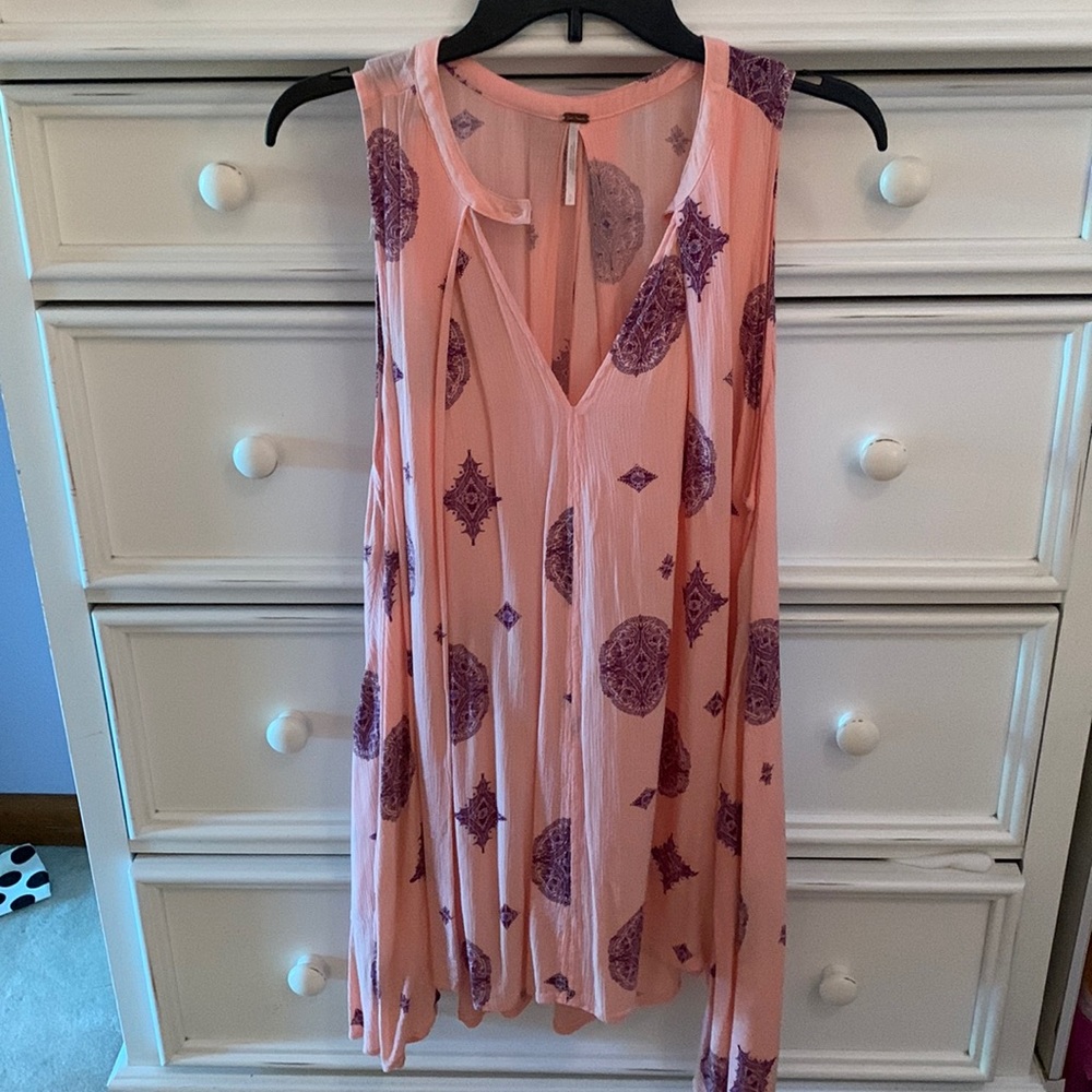 Free People printed shift dress